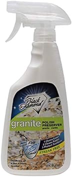 Black Diamond Stoneworks Granite Polish Preserver: Wax & Protectant – Best Protector & Care Product for Easy Maintenance Countertops, Marble – Streak-Free Finish. Easy to Use, simply spray and wipe