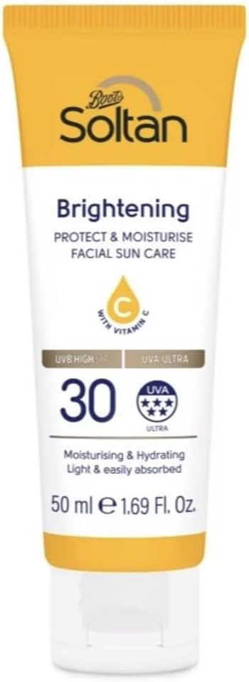 Soltan Brightening Protect & Moisturise Facial Sun Care Spf30 50Ml