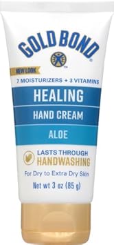 Gold Bond Healing Hand Cream, 3 Oz., With Aloe, Moisture That Lasts Through Handwashing