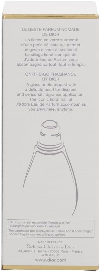 Christian Dior J'Adore Roller Ball Pearl Eau De Parfum Spray For Women, 20 Ml