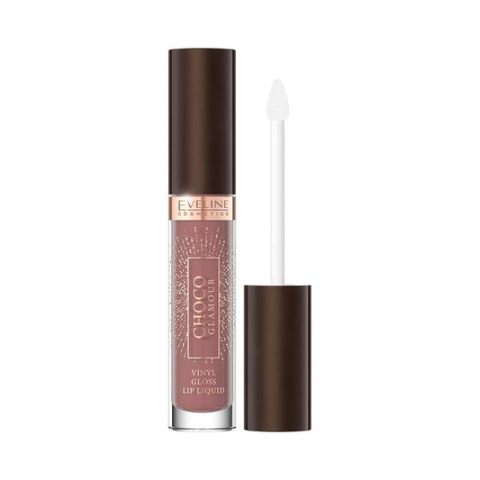 Eveline Cosmetics CHOCO GLAMOUR VINYL GLOSS LIP LIQUID N03 4,5 ML, 0.15 Fl Oz (Pack of 1) : Beauty & Personal Care