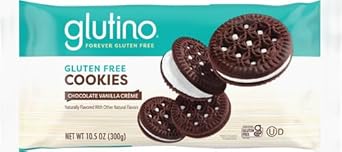 Glutino Chocolate Vanilla Creme Cookies, 10.5 Oz