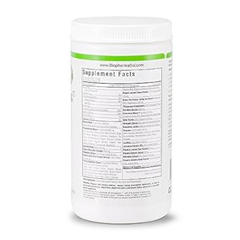 Biopharma Scientific Nanogreens: Greens Superfood Fruit & Vegetable Powder For Digestive Health & Immunity With Spirulina, Chlorella, Kale, Spinach, Plant Based, Strawberry Flavor, 30 Servings : Health & Household