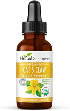 Cat'S Claw Liquid Extract - Herbal Supplement For Digestive Boost, Joint/Muscle Support, Immunity, Heart Support- Superior Absorption-Organic 12Oz -23 Servings/Bottle -Made In Usa -Herbal Goodness