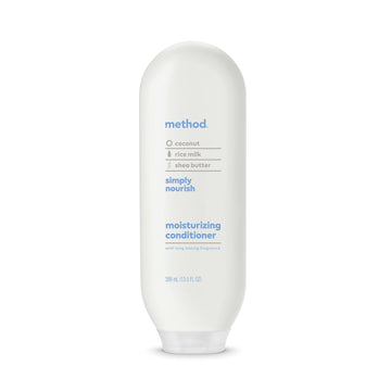 Method Moisturizing Conditioner, Simply Nourish With Shea Butter, Coconut, And Rice Milk Scent Notes, Paraben And Sulfate Free, 13.5 Oz (Pack Of 1)