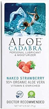 Aloe Cadabra Natural Lubricant Organic Assorted Flavored Water Based Lube Bundle for Her, Him & Couples: 1 Each - Strawberry, Orange Cream and Key Lime