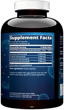 Mrm - Bcaa+G 6000, Ultimate Muscle Post-Workout Recovery Formula, Supports Muscle Size & Strength, Recovery, Reduces Fatigue & Muscle Soreness (150 Capsules)