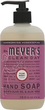 Mrs. Meyer'S Clean Day Hand Soap, Plumberry, Made With Essential Oils, 12.5 Oz