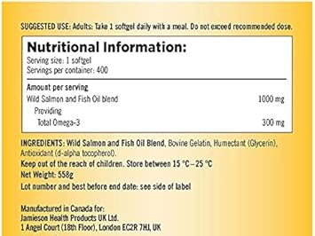 Kirkland Omega 3 Fish Oil 100Mg 400Tablets