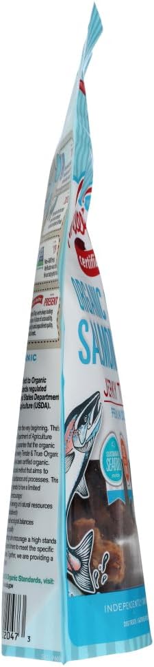 Tender & True Pet Nutrition Sustainable Salmon Recipe Jerky Blue Bag 4 Ounces