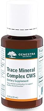 Genestra Brands Trace Mineral Complex Cws | Supports Thyroid Function And Helps Protect Against Oxidative Stress | 0.5 Fl. Oz