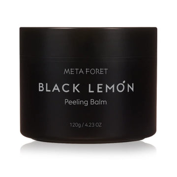 Metaforet Black Lemon All In One Cleanser Peeling Balm 120G/ 4.23Oz Makeup & Dead Skin Remover, Face Scrub, Charcoal Exfoliating, Non-Irritating