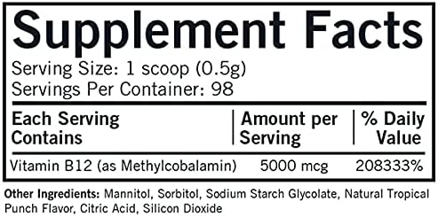 Methylcobalamin Concentrated Powder, 2 Oz (57 G), Kirkman Labs