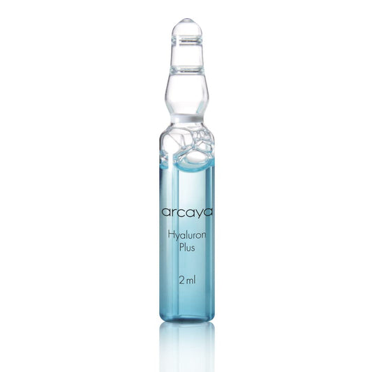 Arcaya Hyaluron Plus Ampoule With Hyaluronic Acid, Instant Wrinkle Filler, Skin Plumper & Face Moisturizer - Strengthen Skin With Soy Protein - For Demanding, Dry Skin - Vegan & Paraben-Free, 5X2Ml