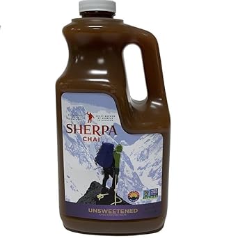 Sherpa Chai Traditional Chai Tea Concentrate - Hand Crafted Black Tea Concentrate With Traditional Non-Gmo Ingredients - Authentic Chai Recipe Brewed By Nepali Sherpas - Chai Tea Gift For Tea Lovers
