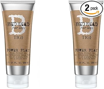 Bed Head for Men by TIGI - Power Play Mens Hair Gel - Strong Hold - Hair Styling - 200 ml (Pack of 2) : Amazon.co.uk: Beauty