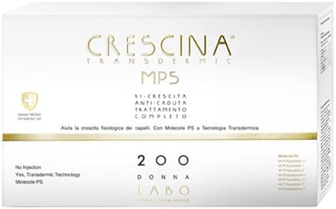 Labo Crescina Transdermic Mps Complete Treatment Re-Growth + Anti-Fall 200 Hair Care Woman 10+10 Vials