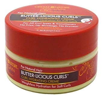Argon Oil Moisture-Rich Hair Butter By Creme Of Nature, Argan Oil Of Morocco, Reduces Dryness And Breakage, 7.5 Fl Oz : Beauty & Personal Care