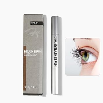 Vgo Eyelash Growth Serum And Brow Enhancer Lash Enhancing Serum For Fuller & Longer Looking Eyelash & Eyebrow, Natural Ingredients, 3Ml / 0.1Oz