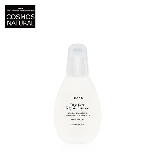 True Rose Repair Essence | Cosmos Natural Certified | 50.7% Rosa Damascena Flower Water & Rose Essential Oil | Deep Healing & Calming Face Moisturizer | Reducing Redness | 1.69 Oz