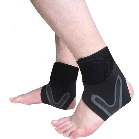 Ankle Support Brace, Elastic Sprain Foot Sleeve for Sports Protect, Arthritis, Provides Stability and Protector for Ankle Tendons and Joints, Prevent Re-Injury for men & women- 2 Pcs (Black)