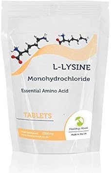 L-lysine Hydrochloride 1000mg Health Food Supplement Amino Acid 30 Tablets Pills HEALTHY MOOD UK Quality Nutrients