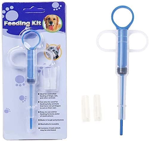 Dog& Cat Medicine Feeder – Portable Medical Feeding Tool for Cats & Dogs | Reusable Cat Pill Dropper with Soft Piller Tip | Puppy Tablet Feeder & Medicine Shooter