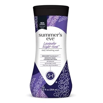 Summers Eve Cleansing Wash 12 Ounce 5-In-1 Night-Time Lavender (354Ml) (6 Pack)