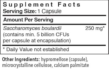 Patient One Saccharomyces Boulardii | Probiotic Supplement To Support Balanced Intestinal Flora, And Digestive Health* | 5 Billion Cfu | 60 Capsules