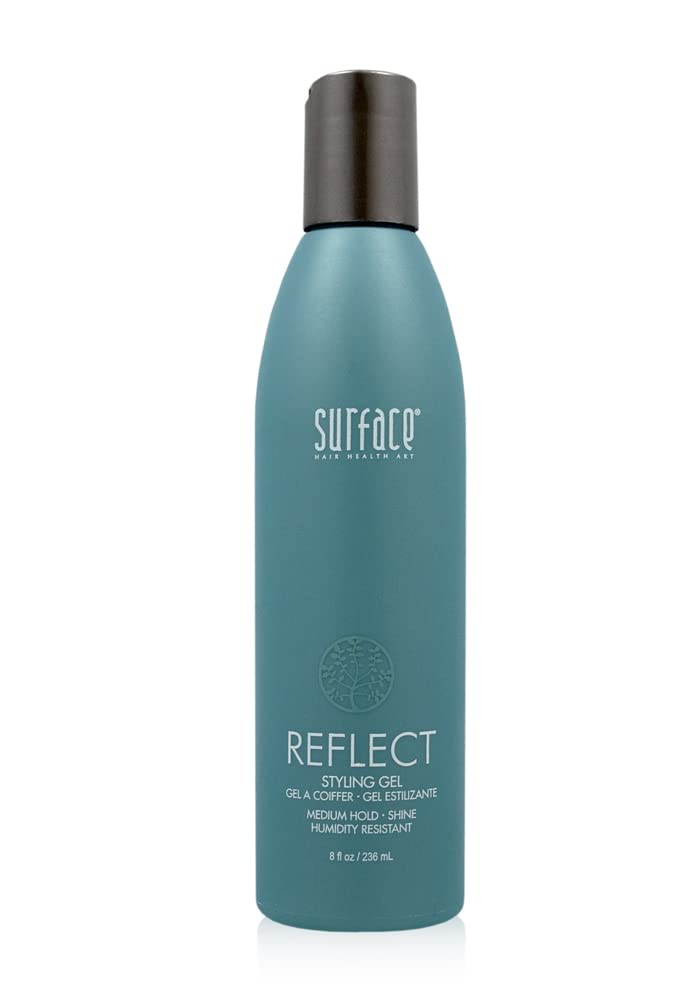 Surface Hair Reflect Styling Gel, Humidity Resistant Control And Resilient Shine, 8 Oz