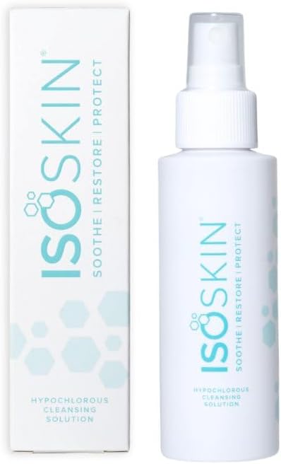 Isoclean Hypochlorous Acid Spray 3 Fl Oz - For Face And Body, Cleans And Hydrates Skin, Helps Reduce Redness, Gentle Yet Effective, Soothes Irritated Skin