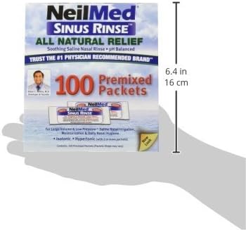 NeilMed Sinus Rinse 100 Salt Premixed Packets for Allergies & Sinus (Pack of 3) : Health & Household