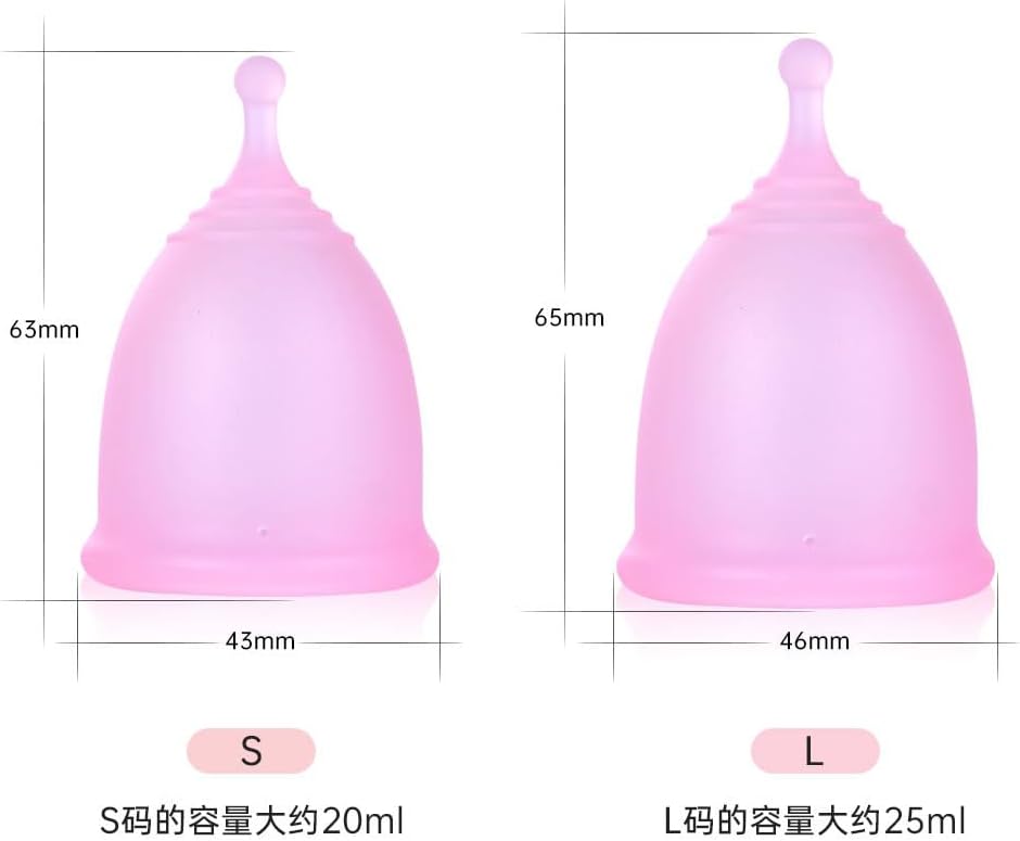 Florauspicious Reusable Menstrual Cup, Get Florauspicious Menstrual Cups for Feminine Care (Pack of 2) (Small, Pink) : Health & Household