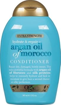 Ogx Extra Strength Hydrate & Repair Conditioner With Argan Oil Of Morocco For Dry, Damaged Hair, 13 Fl Oz