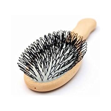 Acca Kappa Protection Oval Beech Wood Brush – Looped Nylon Bristles For Delicate Hair