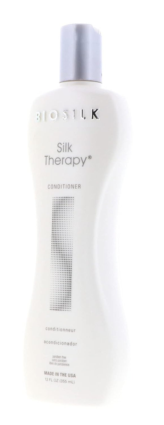 BioSilk Silk Therapy Conditioner - Sulfate, Paraben and Gluten Free, 12 oz(Pack of 12)
