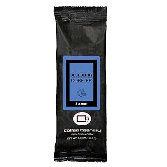 Coffee Beanery Blueberry Cobbler Flavored Coffee - 1.75Oz Try-Me-Ground Coffee Sampler | Light Roast