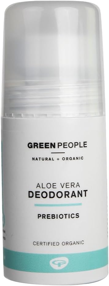 Green People Aloe Vera And Prebiotics Deodorant - No Pore-Clogging Aluminium - Suitable For Sensitive Skin - Organic, Cruelty Free & Vegan, 75Ml