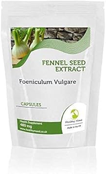 Fennel Seed Extract 480mg Foeniculum Vulgare x120 Capsules HEALTHY MOOD