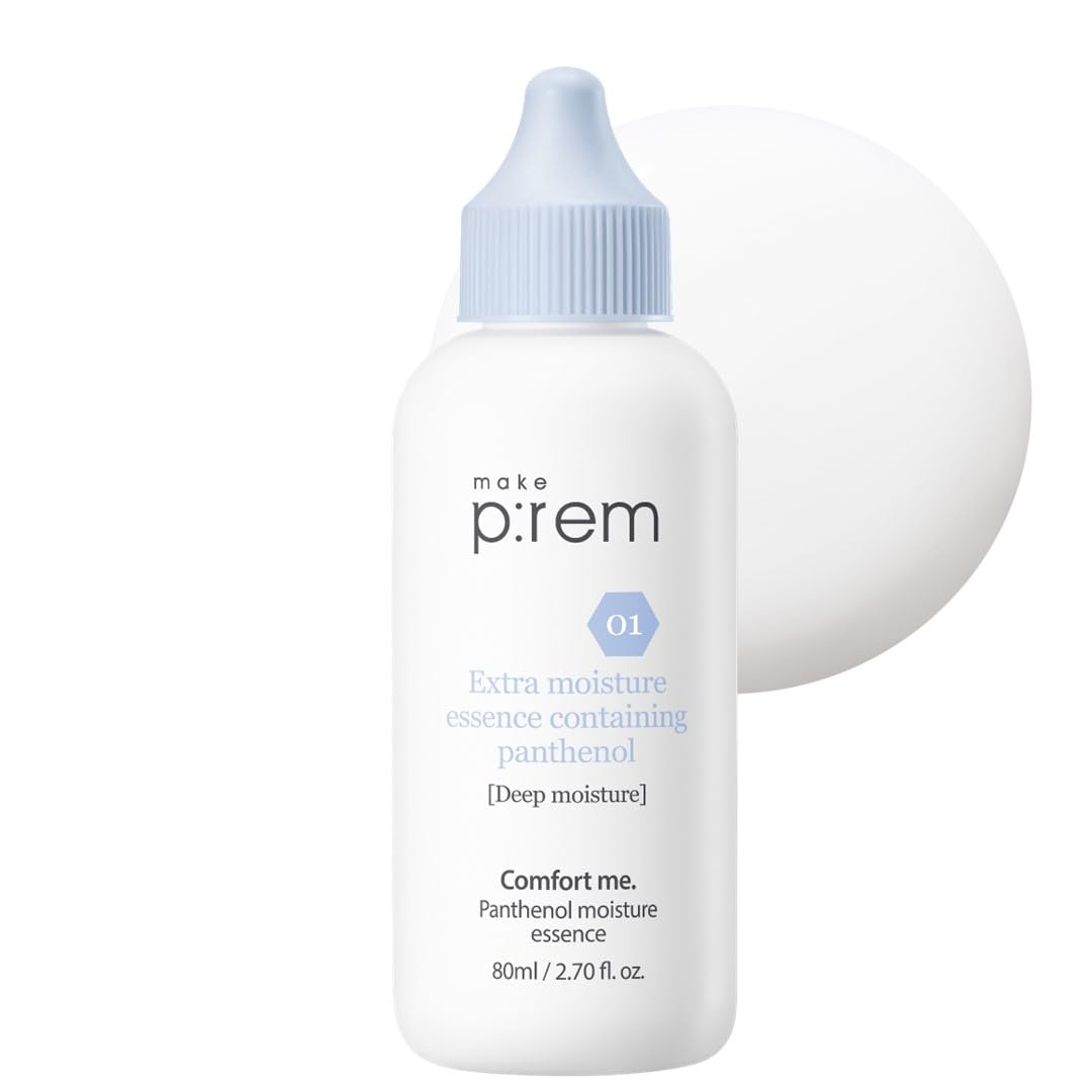 Make P:Rem Comfort Me. Panthenol Moisture Essence, Skin Barrier Repair Serum, Ewg Green, Fragrance-Free, Korean Moisturizing Skin Care, 80Ml, 2.70 Fl.Oz