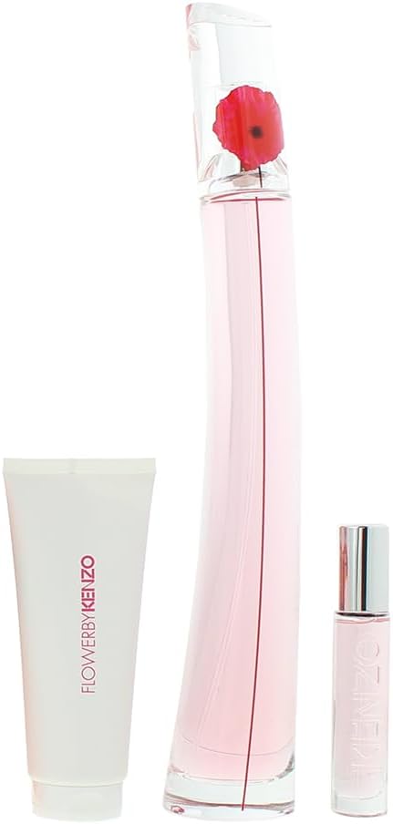 Kenzo Flower Poppy Bouquet Eau De Parfum 3 Piece Gift Set: Eau De Parfum 100Ml -