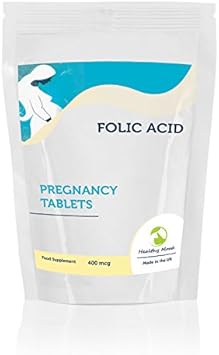 Folic Acid B9 400Mcg Pregnancy 7 Sample Pack Vitamin B9 Tablets Pills Quality Products Nutrition Health Food Supplements Healthy Mood Uk