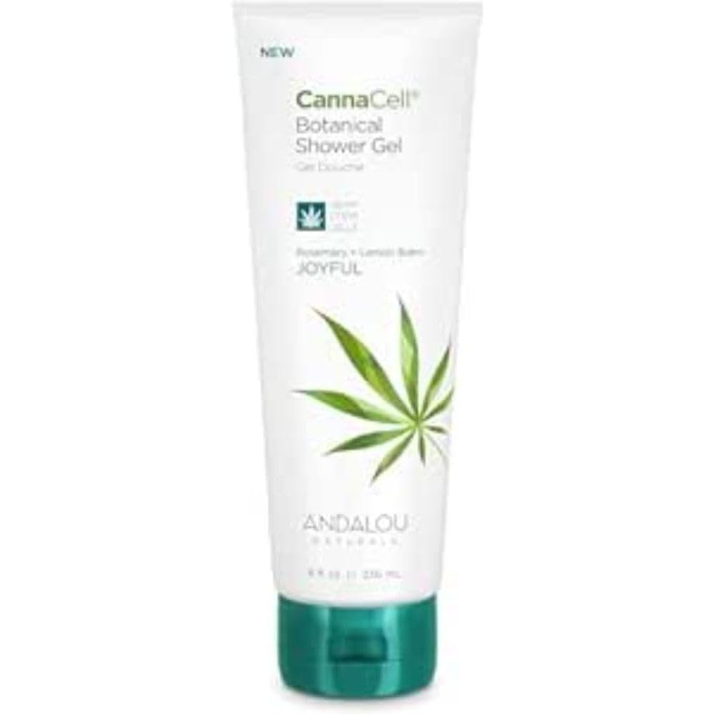 Andalou Naturals Cannacell Shower Gel, Joyful, 8 Ounces