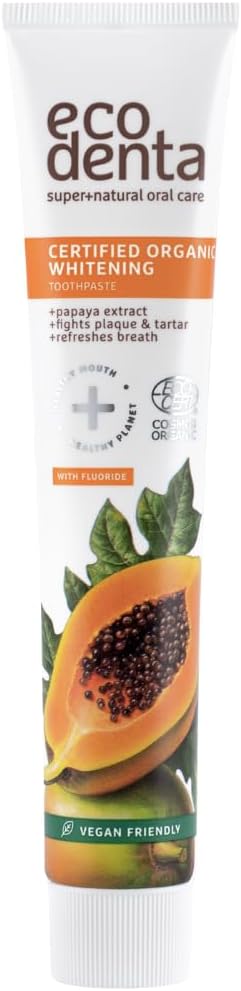 Ecodenta Certified Organic Whitening Toothpaste 75ml : Amazon.co.uk: Health & Personal Care