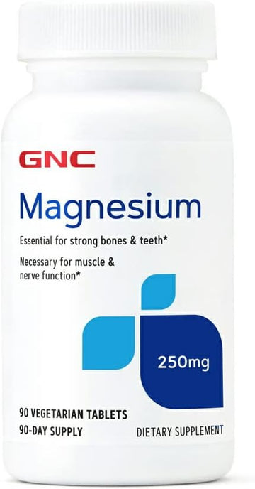 GNC Magnesium 250 MG 90 tablets : Health & Household