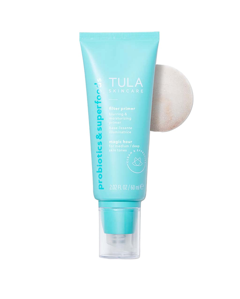 Tula Skin Care Face Filter Blurring And Moisturizing Primer - Supersize Magic Hour, Evens The Appearance Of Skin Tone & Redness, Hydrates & Improves Makeup Wear, 2.02Fl Oz