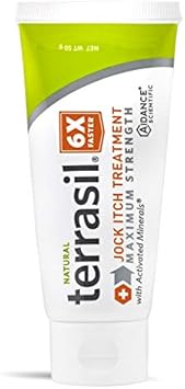 Terrasil Jock Itch Antifungal Treatment Extra Strength -Clinically Proven Clotrimazole For Effective Jock Itch Treatment, All-Natural Soothing Care & Fast Relief Of Jock Itch (50G) : Health & Household