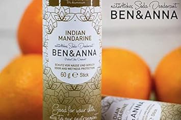 Ben&Anna Natural Soda Deodorant - 100% Aluminium Free Deodorant Cruelty Free Vegan Natrue-Certified With Organic Shea Butter And Bicarbonate Of Soda Made In Germany - Pink Grapefruit - 60G
