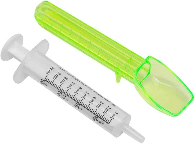 Liquid Dosing Syringe and Spoon