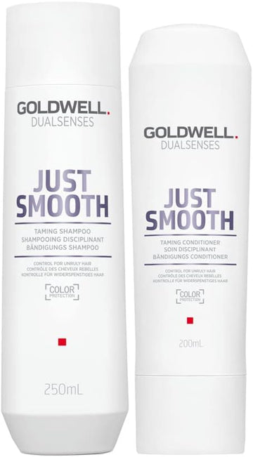 Goldwell Dualsenses Just Smooth Taming Shampoo 250Ml E Balsamo 200Ml - Duo Anticrespo